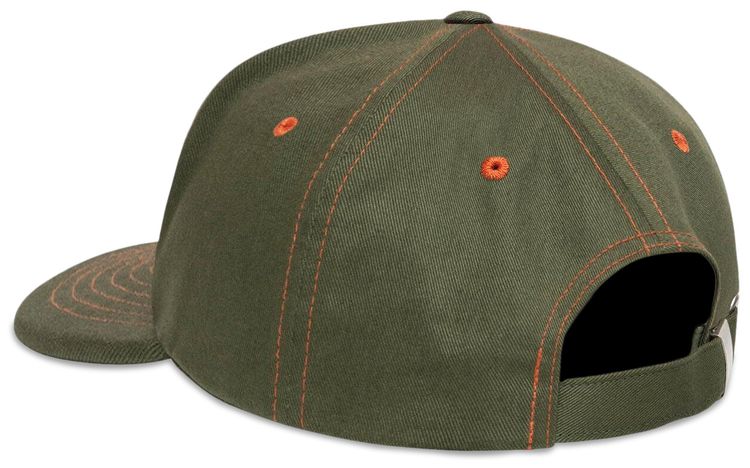 Stussy Mid Depth Service Strapback Deep Olive