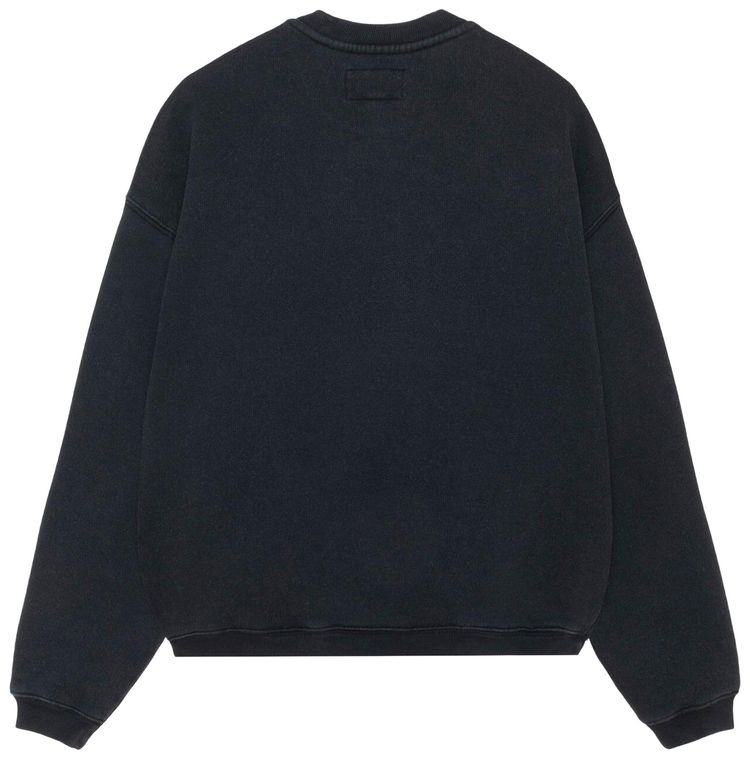 Stussy Athletics Crew Washed Black