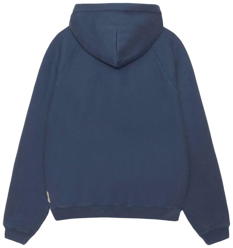 Stussy Raglan Zip Hoodie Navy