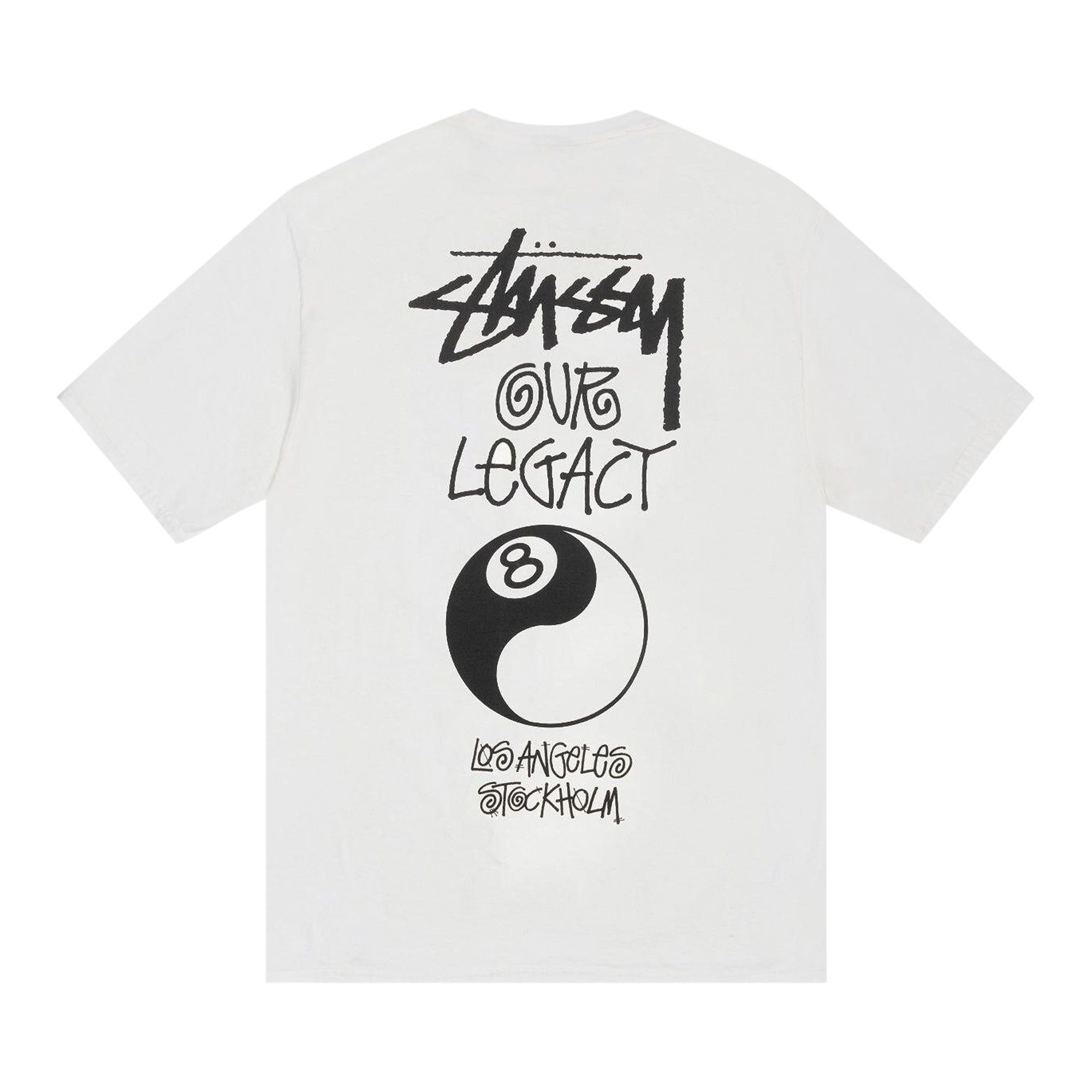 Buy Stussy x Our Legacy Work Shop 8 Ball Yin Yang Tee 'Natural
