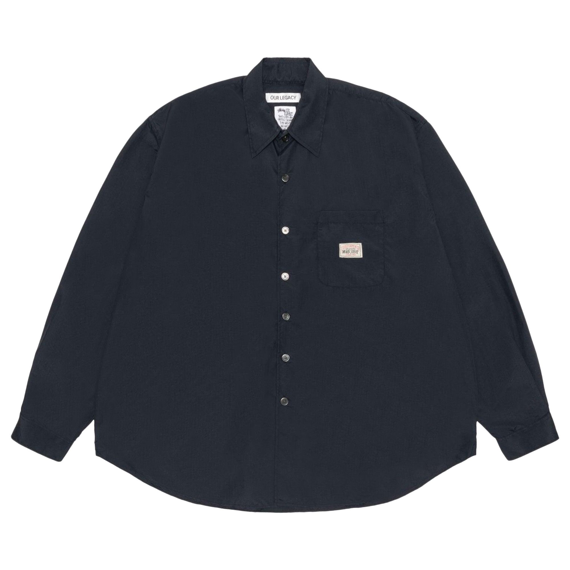 Buy Stussy x Our Legacy Work Shop Borrowed Shirt 'Black Nylon