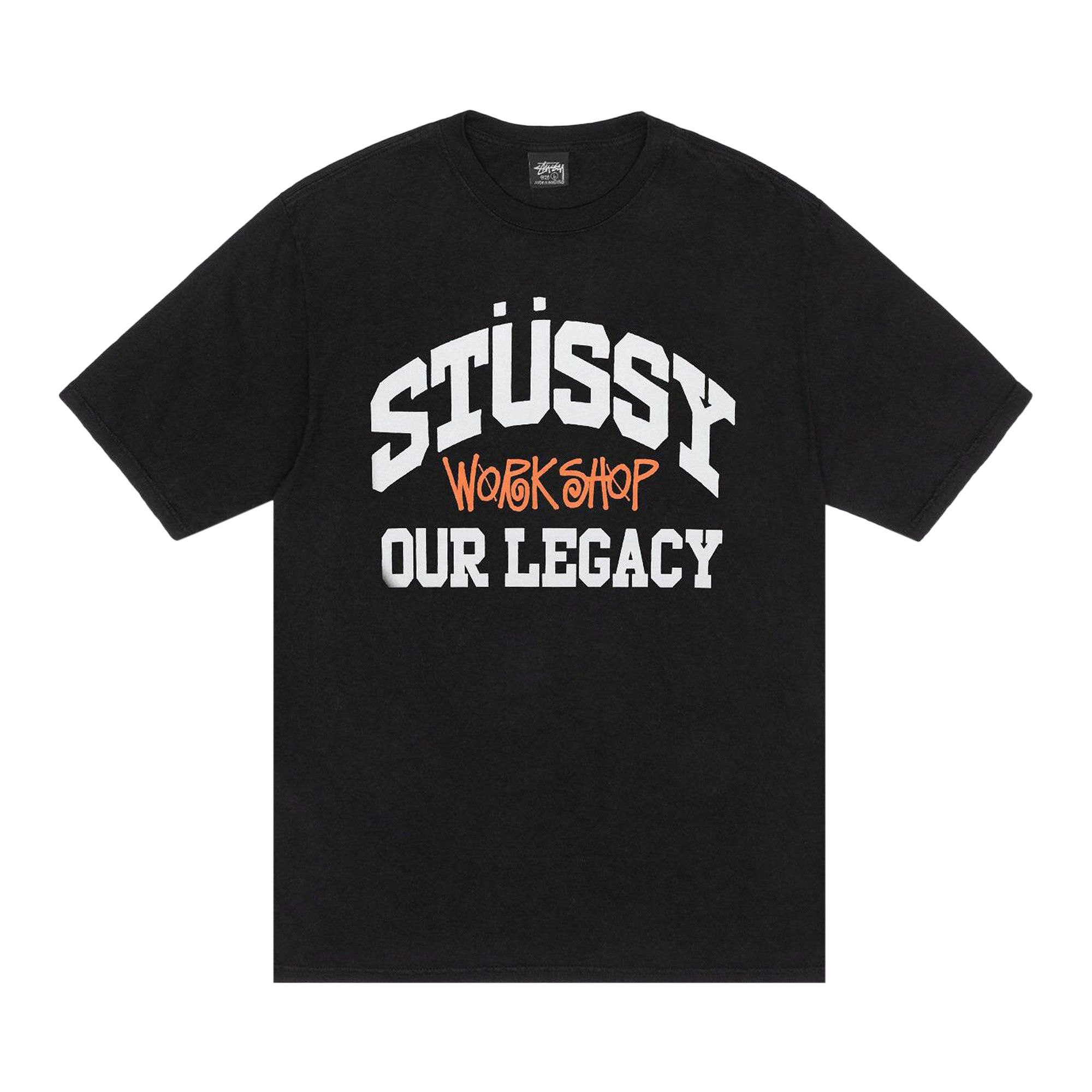 Buy Stussy x Our Legacy Work Shop Collegiate Tee 'Black