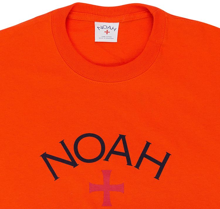 Noah Core Logo T Shirt Orange
