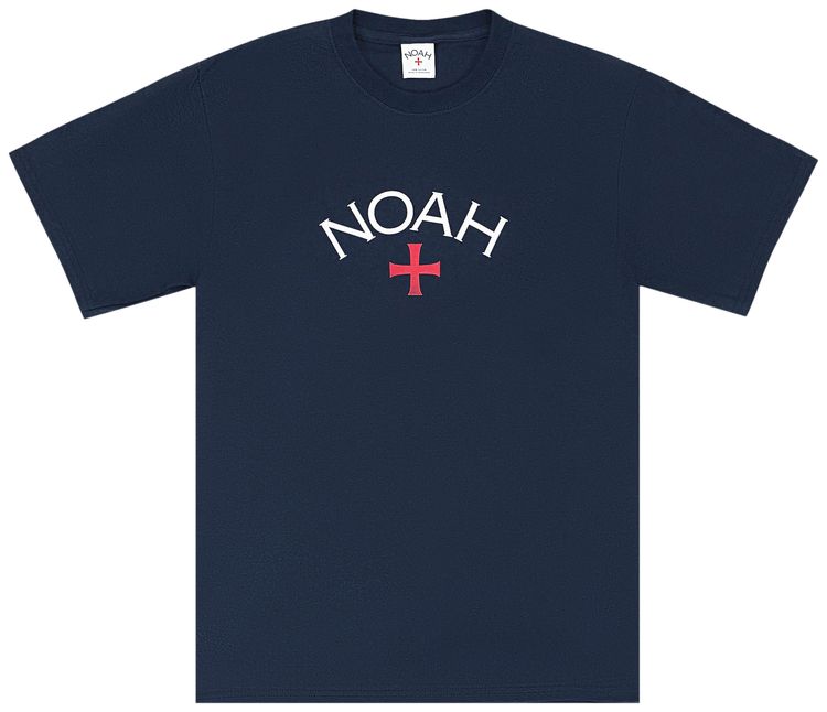 Noah Core Logo T Shirt Navy
