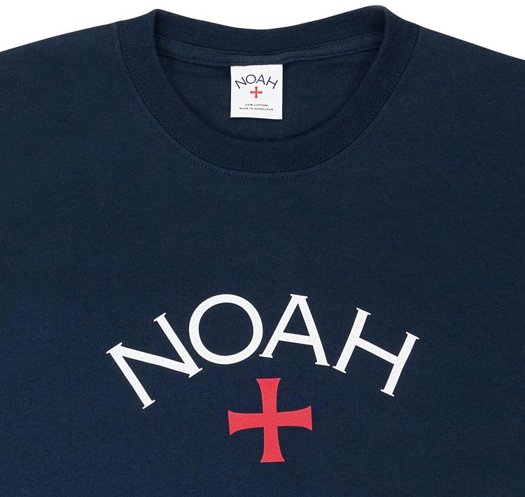 Noah Core Logo T Shirt Navy