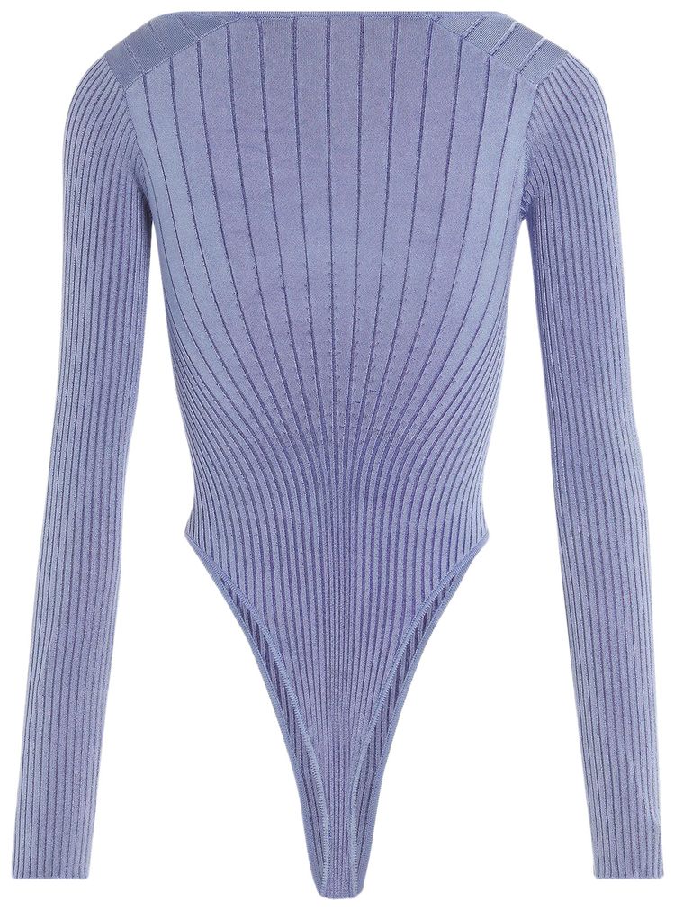 Mugler Bodysuit SilverBlue