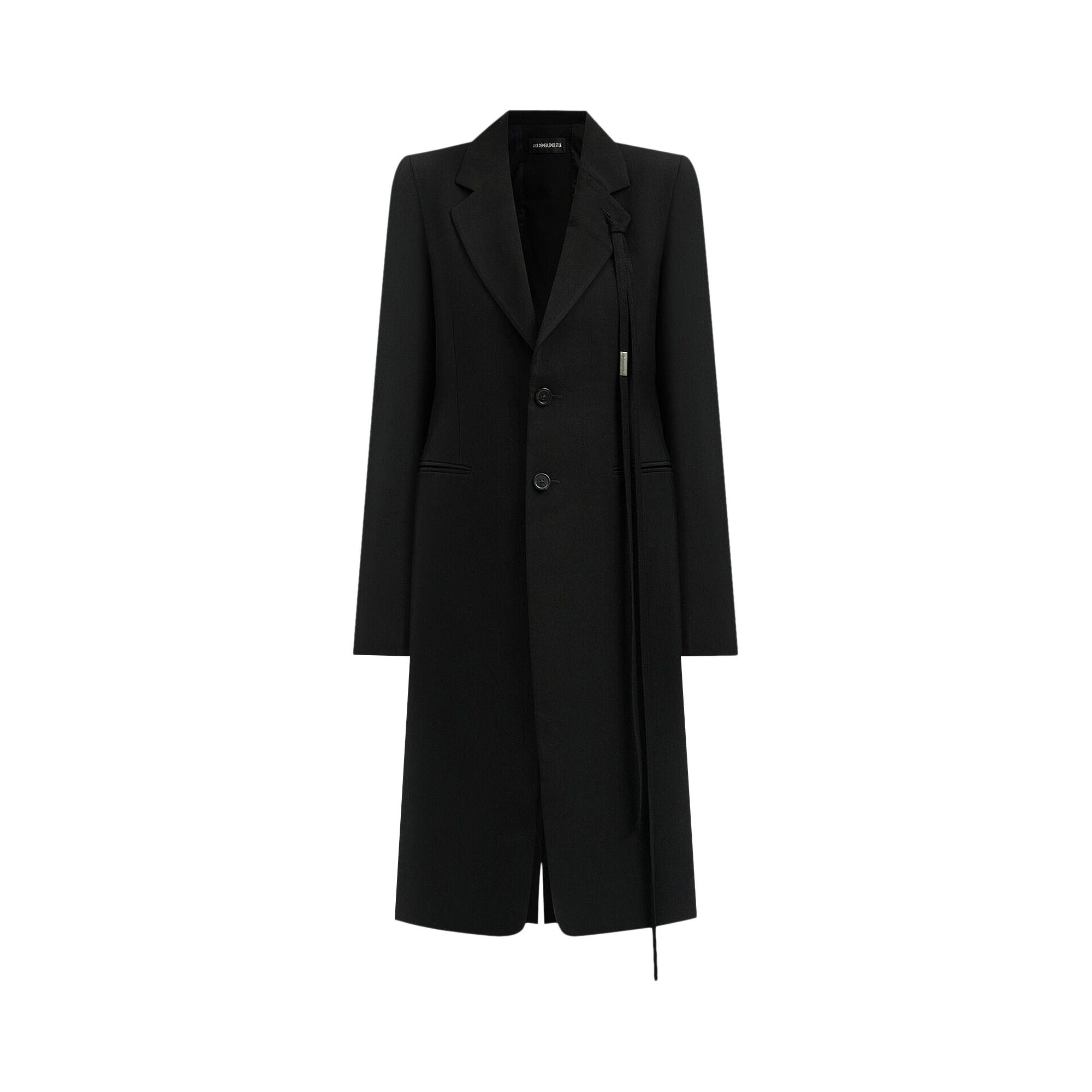 Buy Ann Demeulemeester Alea Tailored Fitted Coat 'Black' - 2401 W