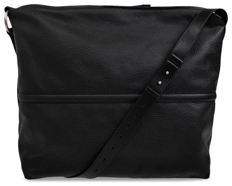 Dries Van Noten Big Holdall With Bombe Detail And Strap Bag Black