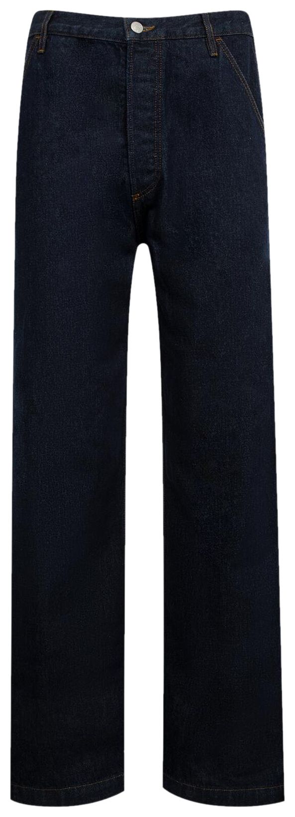 Dries Van Noten Loose Fit Wide Leg Carpenter Denim Denim Indigo