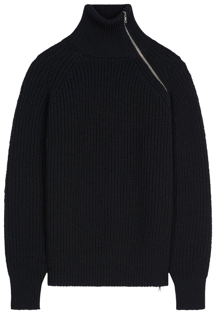 Dries Van Noten Runway Zip Sweater Black