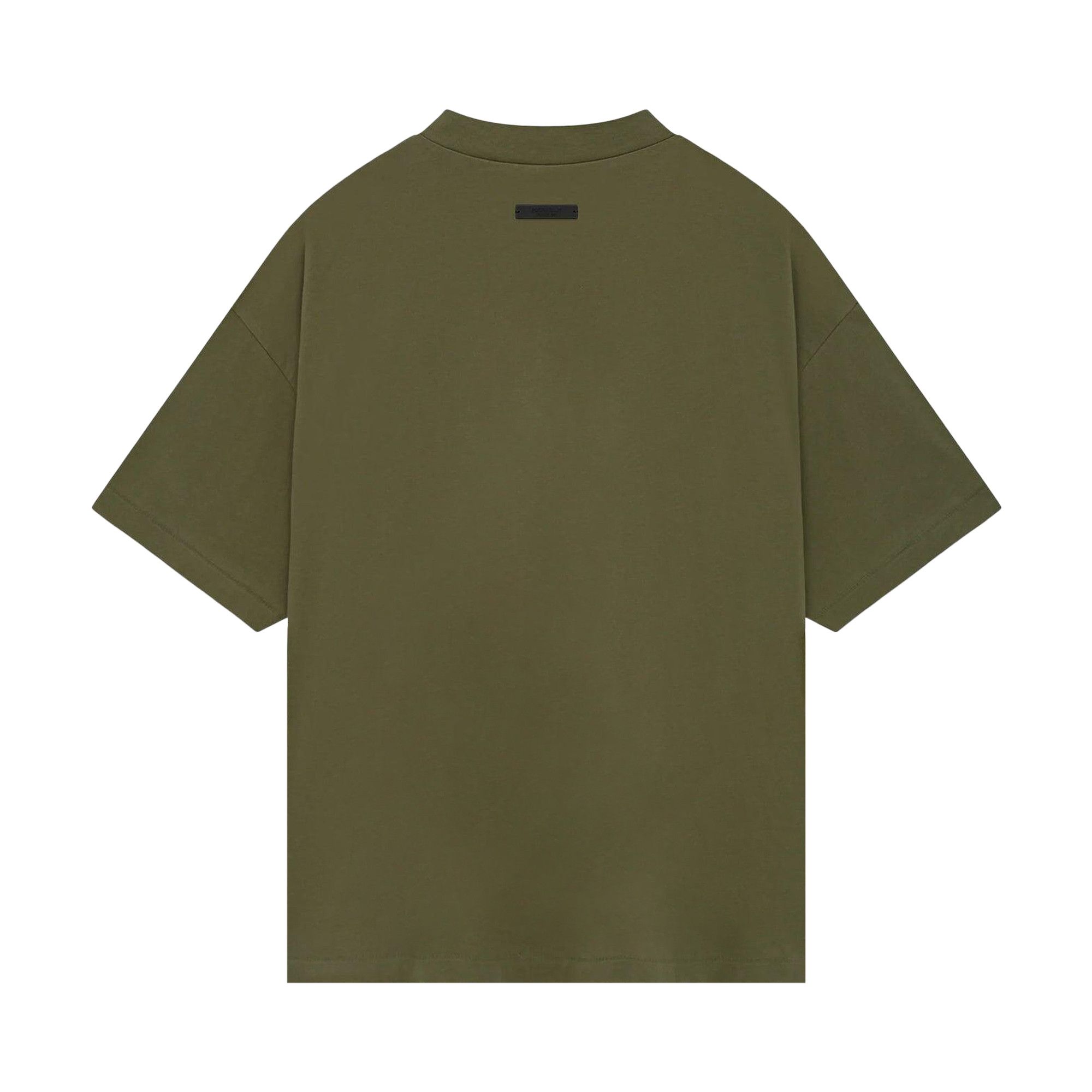 ☆FEAROFGOD☆ ESSENTIALS JERSEY CREWNECK TEE MILITARY - 24FW Buy Fear of God Essentials Jersey Crewneck Tee 'Military