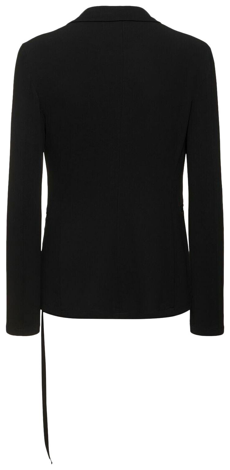 Ann Demeulemeester Laurentius Light Asymmetric Deconstructed Jacket Black
