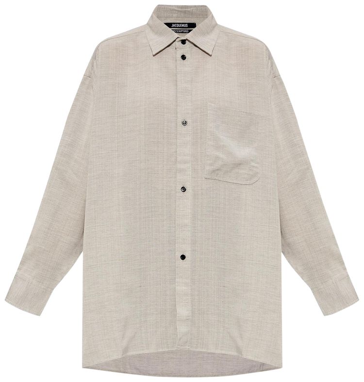 Jacquemus Poche Shirt Light Grey