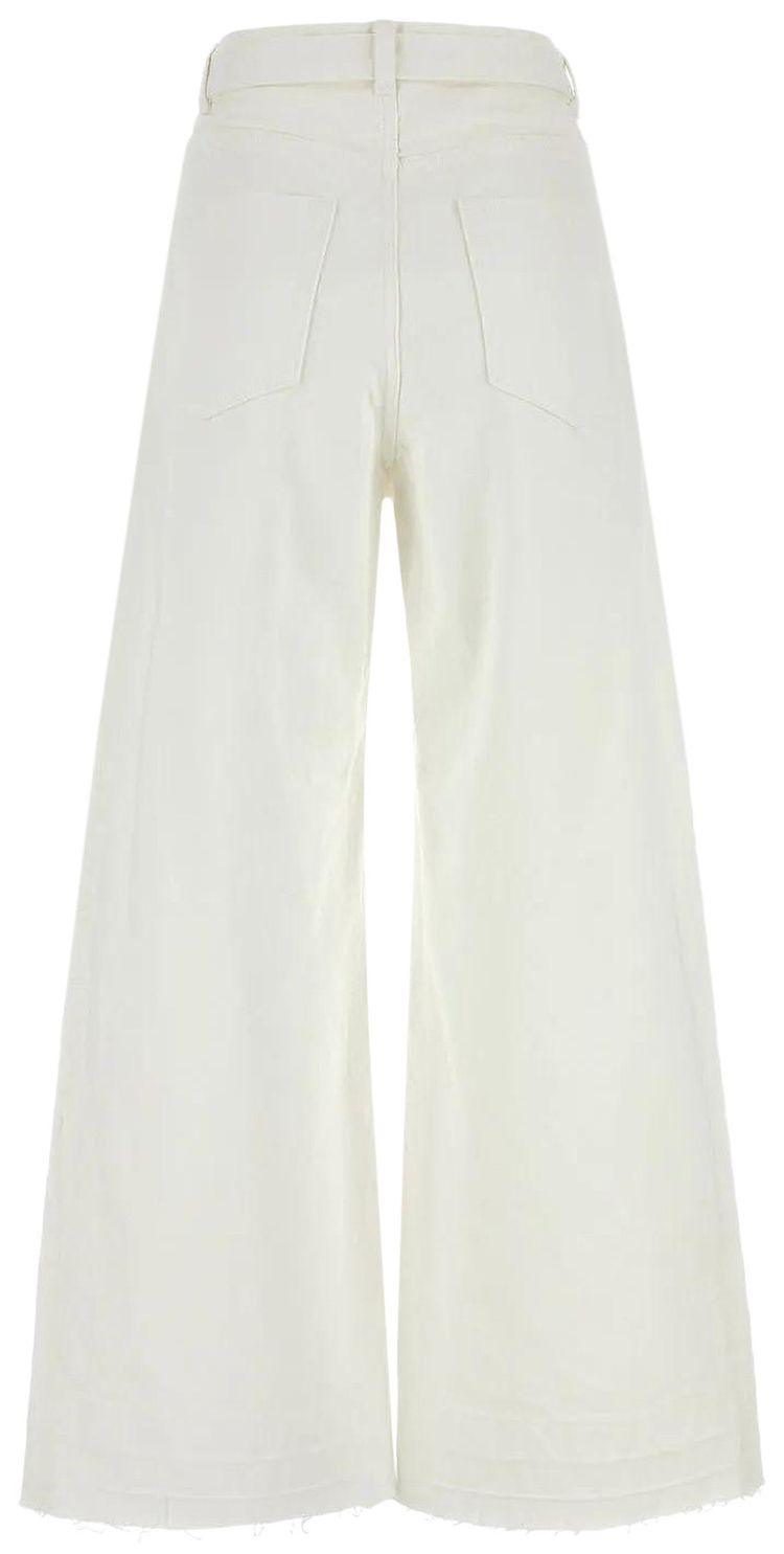 Sacai Denim Pants Off White
