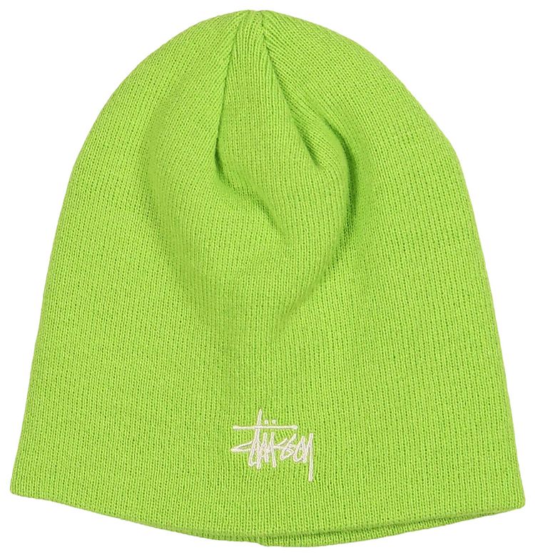 Stussy Basic Skullcap Beanie Lime