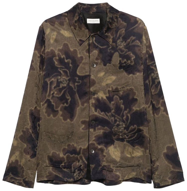 Dries Van Noten Shirt With Patch Pockets Brown