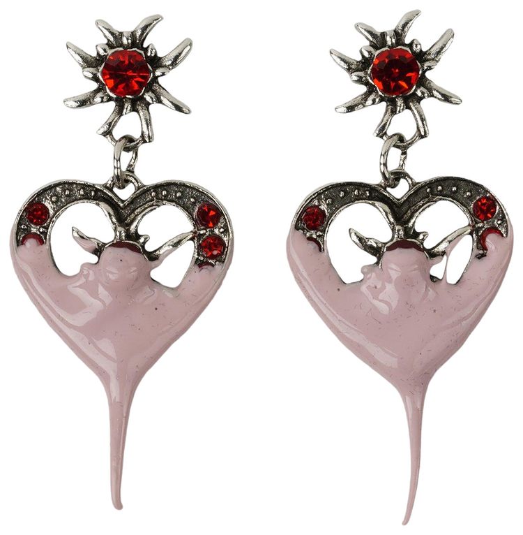 Ottolinger Dipped Heart Earring Purple
