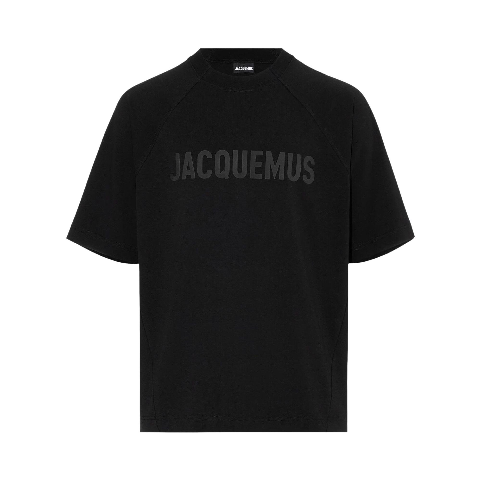 JACQUEMUS｜ (LE TSHIRT TYPO (245JS212 2011 080)) Buy Jacquemus Le Typo T-Shirt 'Black' - 245JS212 2011 990 | GOAT