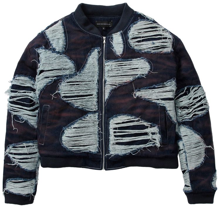 Who Decides War Indy Wash Bomber Indigo