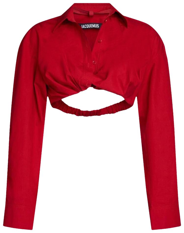 Jacquemus La Short Bahia Shirt Dark Red