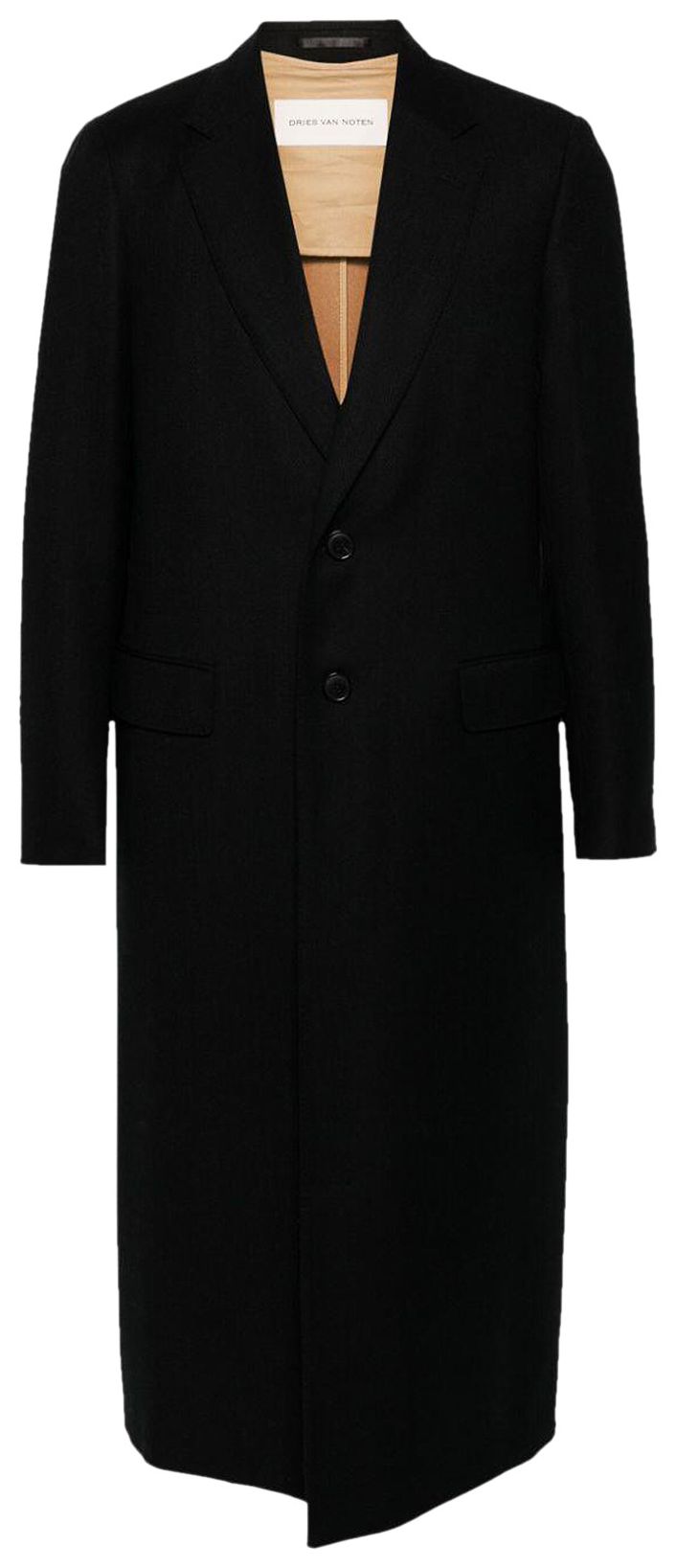 Dries Van Noten Single Breasted Coat Black