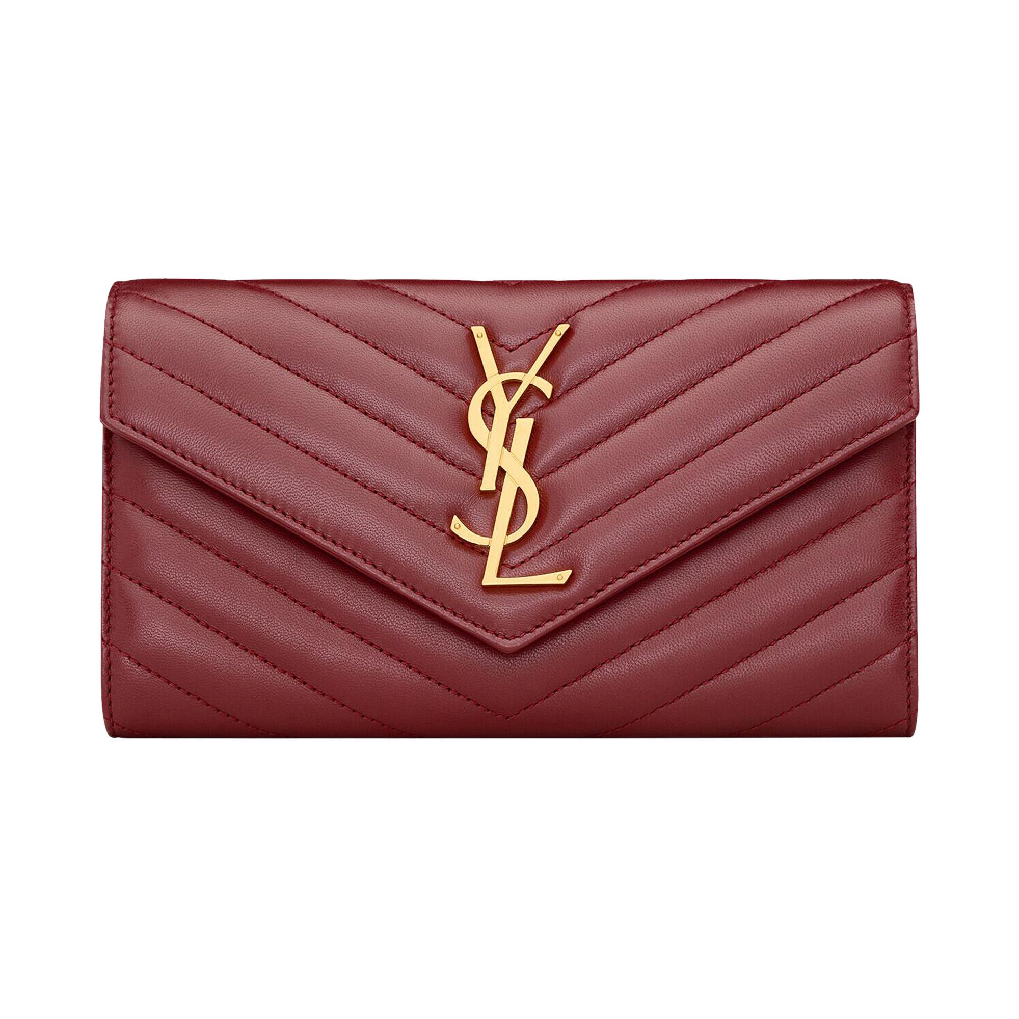Ysl large flap wallet deals