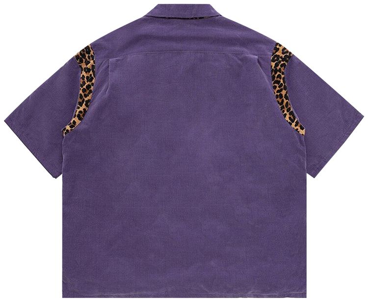 Visvim Wallis Down Short Sleeve Shirt Purple