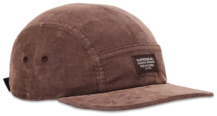 Supreme Corduroy Pocket Camp Cap Brown
