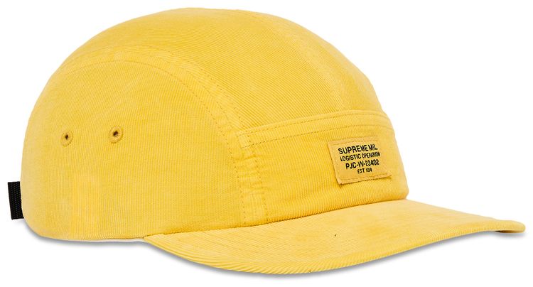Supreme Corduroy Pocket Camp Cap Yellow