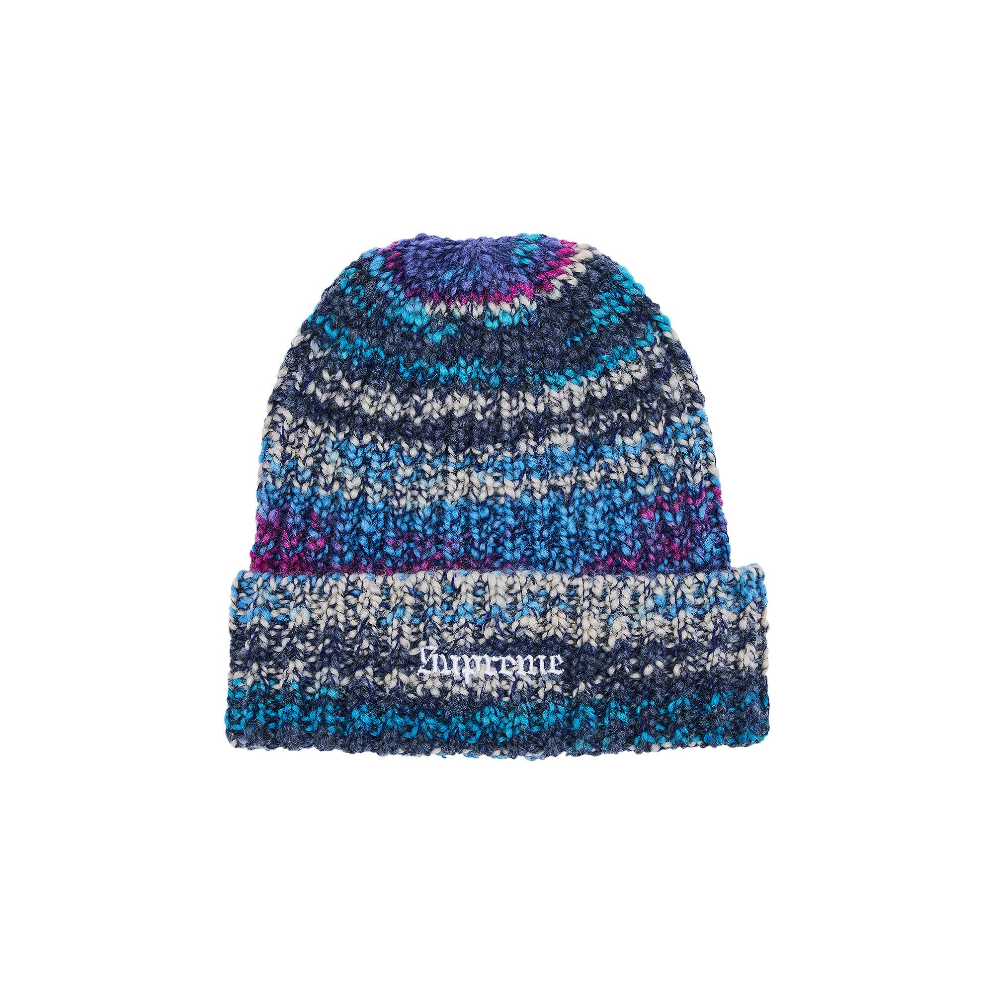 Supreme Space Dye Stripe Beanie 'Blue'
