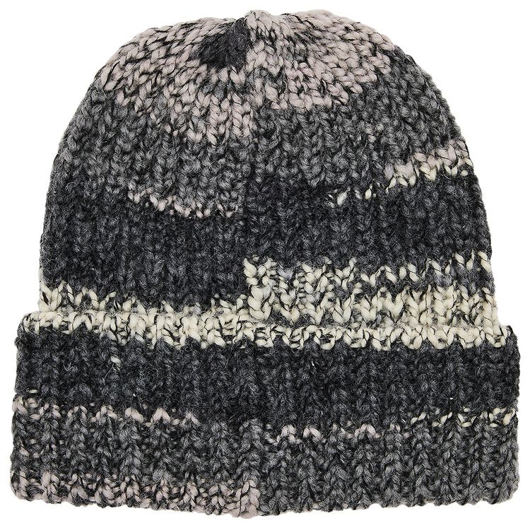 Supreme Space Dye Stripe Beanie Black