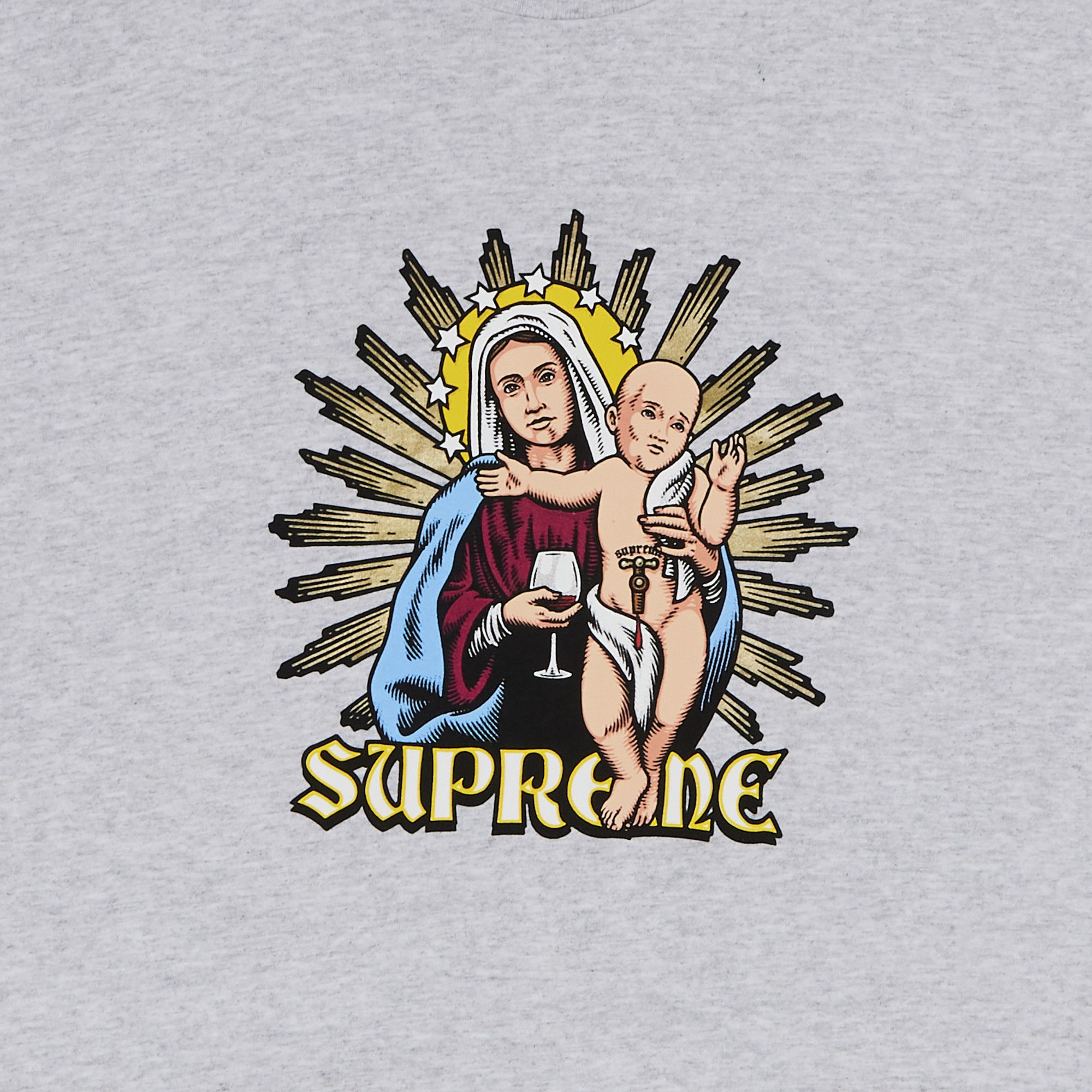 Size xl Supreme Blood Tee 'Ash Grey'
