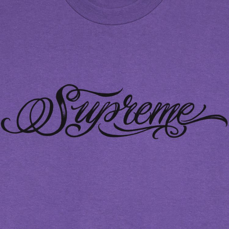 Supreme Script Tee Purple