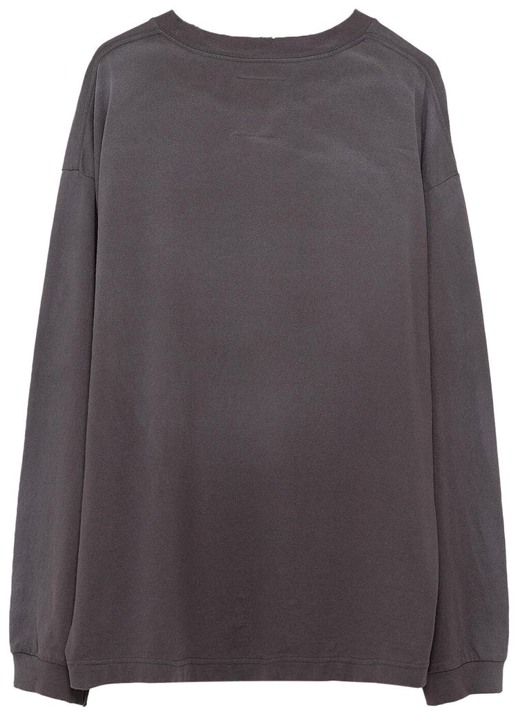 Maison Mihara Yasuhiro Distressed Long Sleeve Tee Black