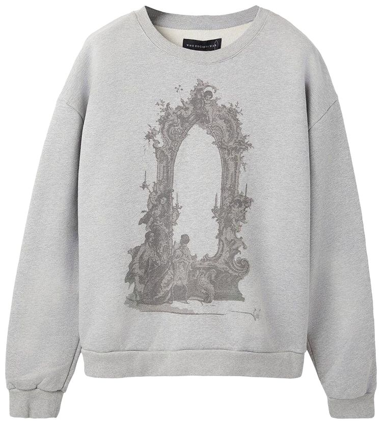 Who Decides War ARC Mirror Pullover Vintage Grey