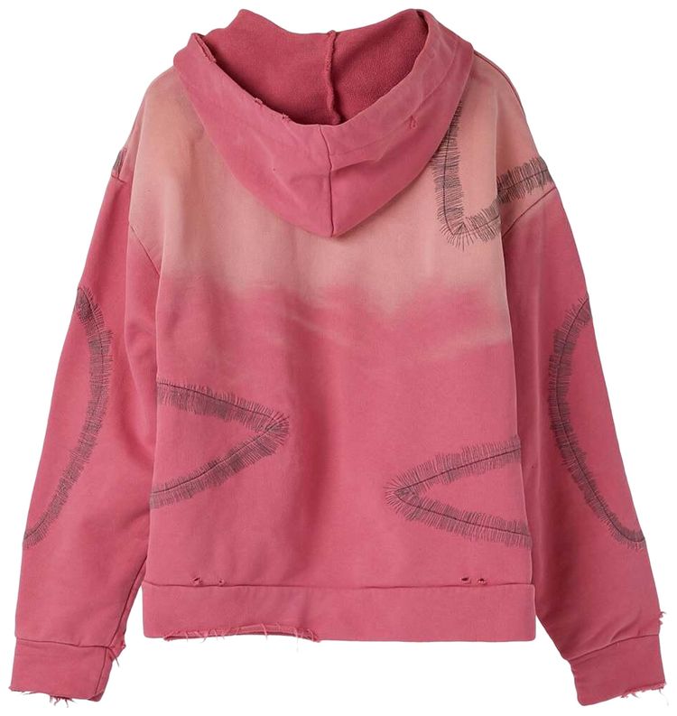 Who Decides War Windowed Zip Up Hoodie Rose