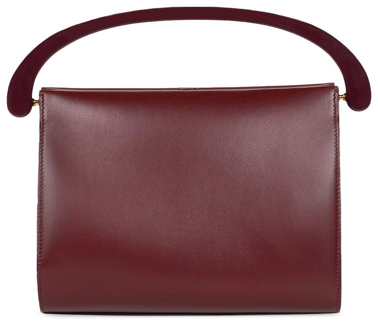 Dries Van Noten Medium Crisp Crossbody Bag Burgundy