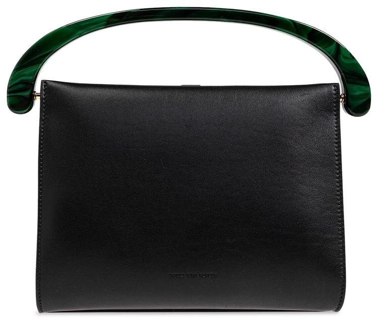 Dries Van Noten Medium Crisp Crossbody Bag Black