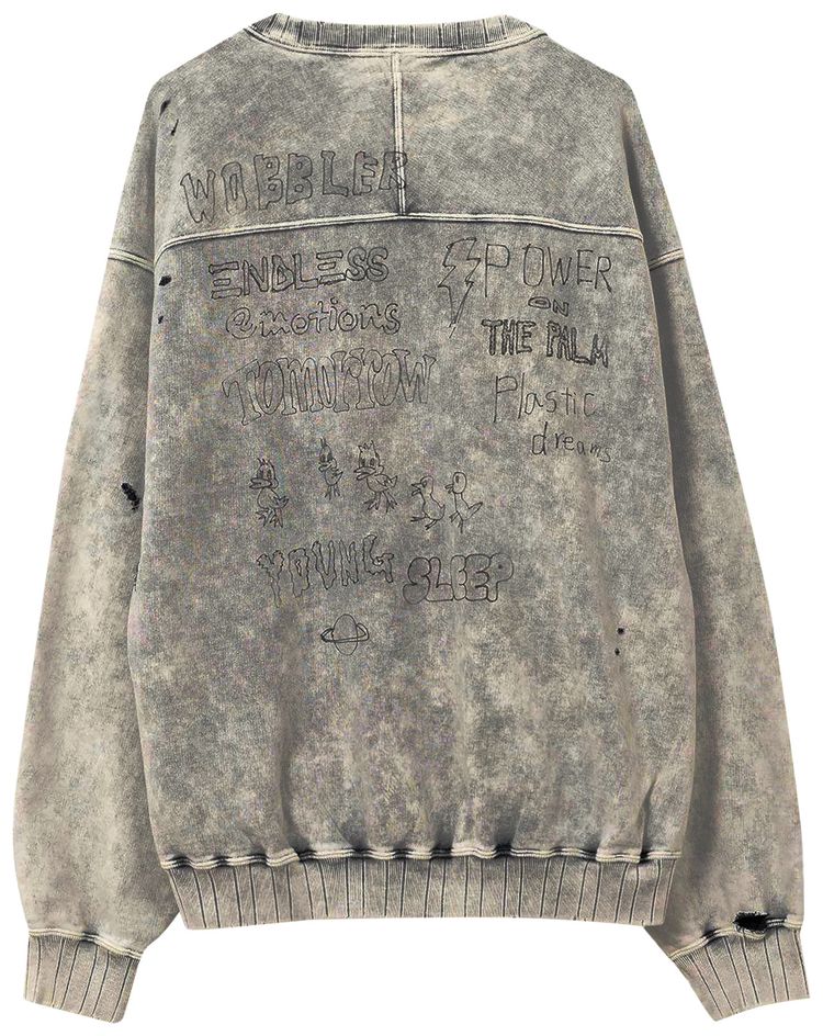 Maison Mihara Yasuhiro Bleached Pullover Grey