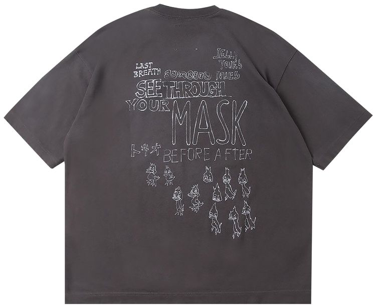 Maison Mihara Yasuhiro Distressed T Shirt Black