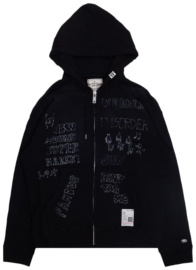 Maison Mihara Yasuhiro Distressed Parka Black