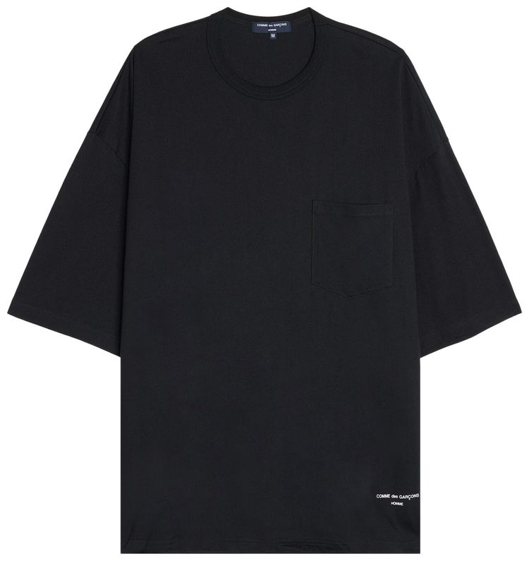 Comme des Garcons Homme Plus Jersey Pocket T Shirt Black