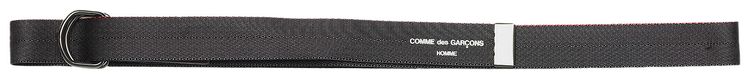 Comme des Garcons Homme Plus Logo Tape Belt Black