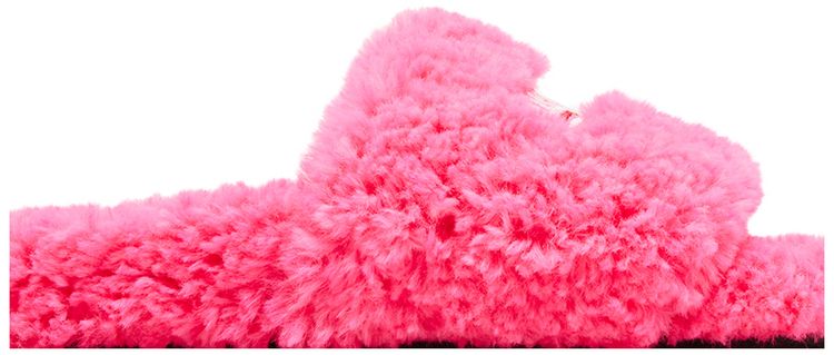 Balenciaga Wmns Furry Slides Faux Fur   Hot Pink