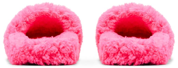 Balenciaga Wmns Furry Slides Faux Fur   Hot Pink
