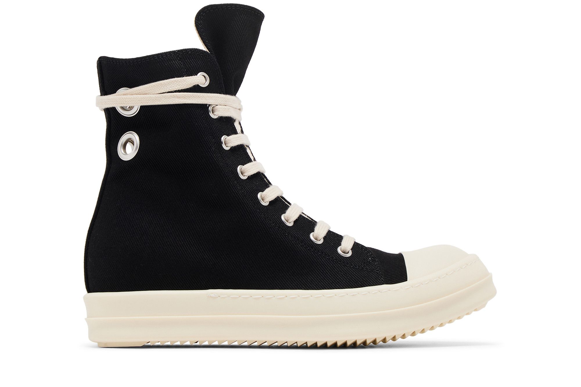 Rick Owens ブラック Porterville ハイカット スニーカー 革製 Rick Owens Porterville Jumbolaced High Black Men's
