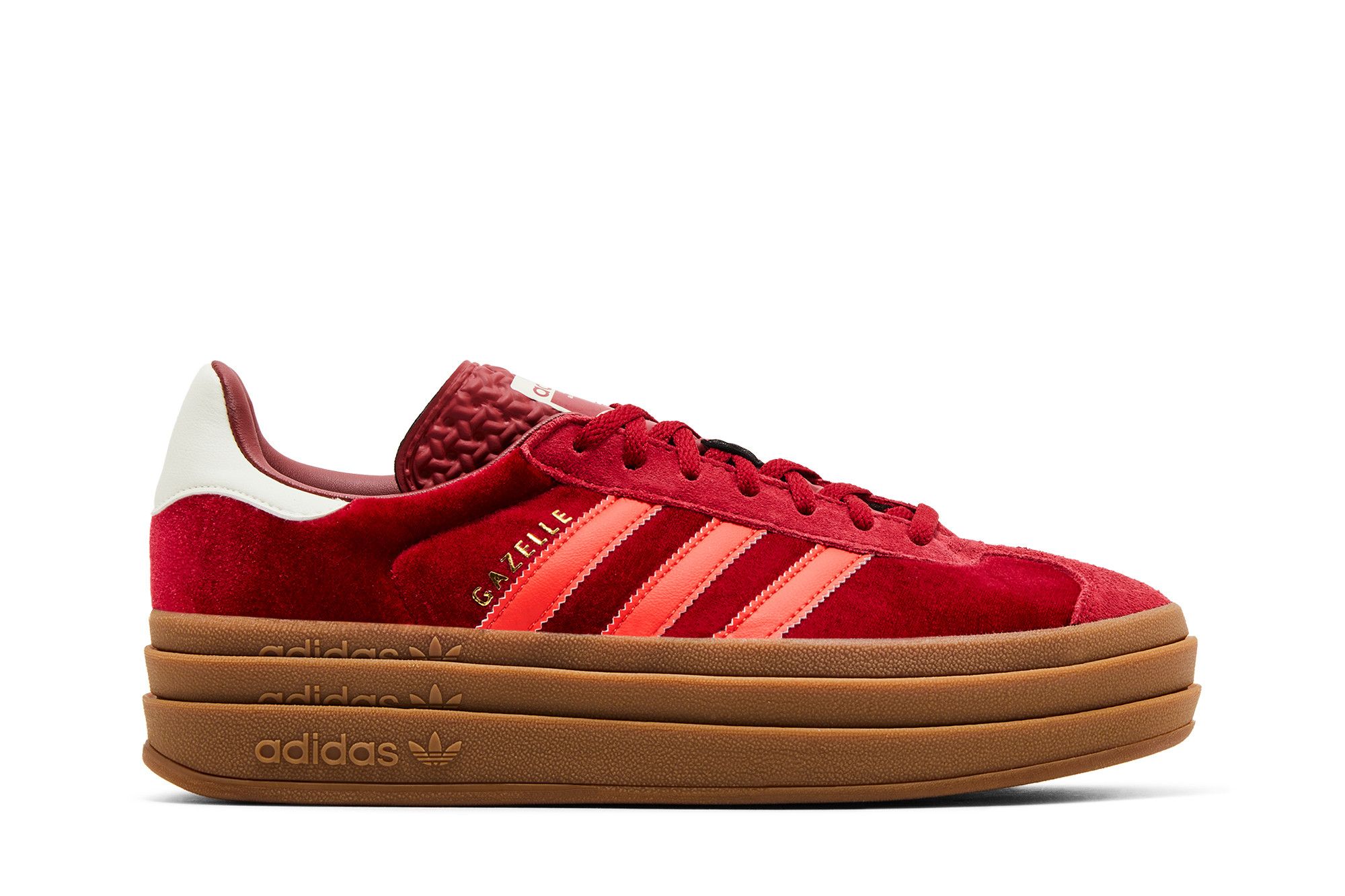 ★Adidas★ GAZELLE W BOLD RED IG4388 W Adidas Originals Gazelle Bold Bright Red Velvet IG4388