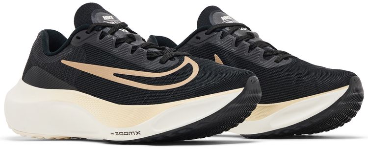 Nike Zoom Fly 5 Black Metallic Gold Grain