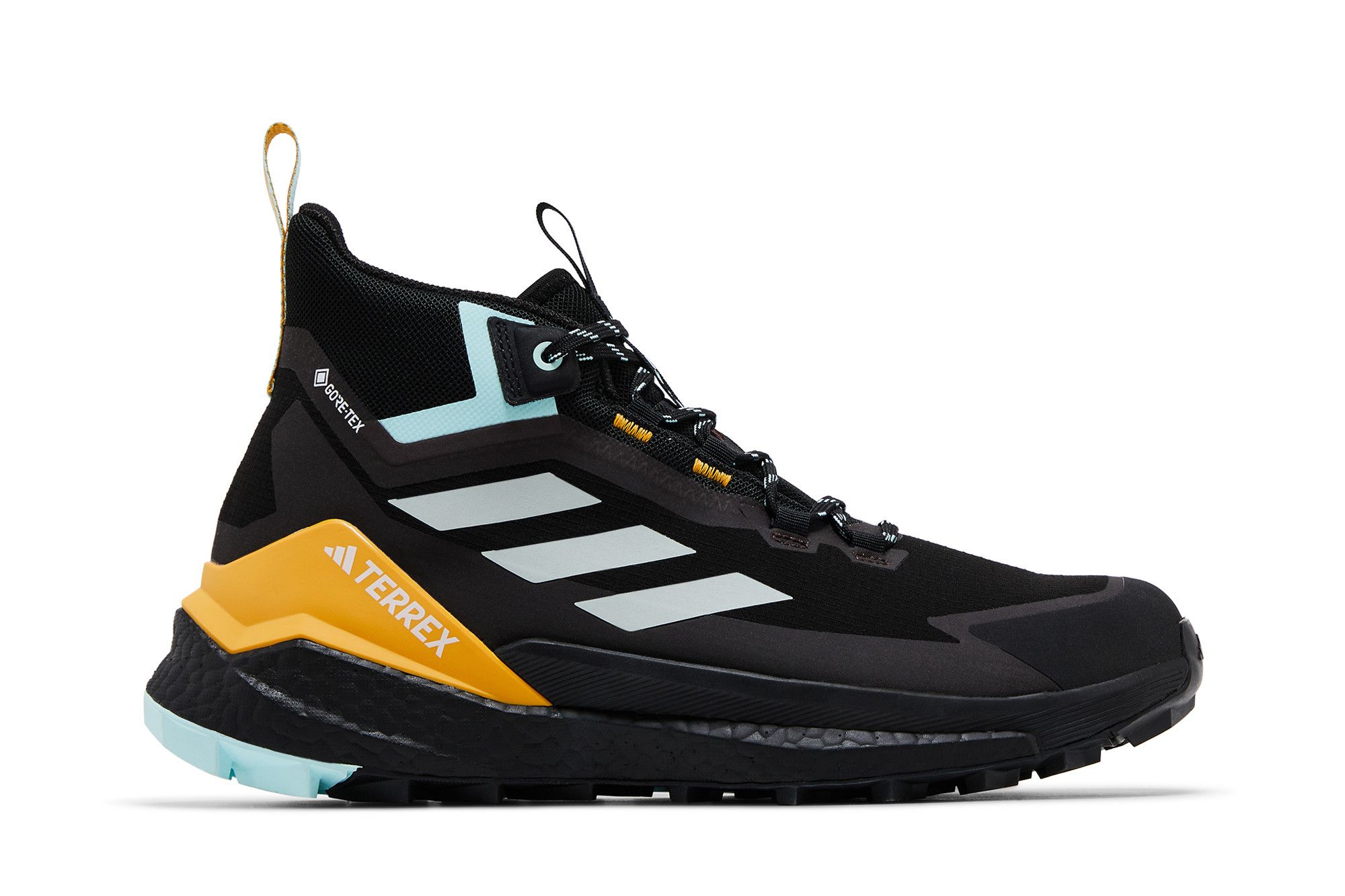 Buy Terrex Free Hiker GORE-TEX 2.0 'Black Aqua Yellow' - IF4919 | GOAT IT