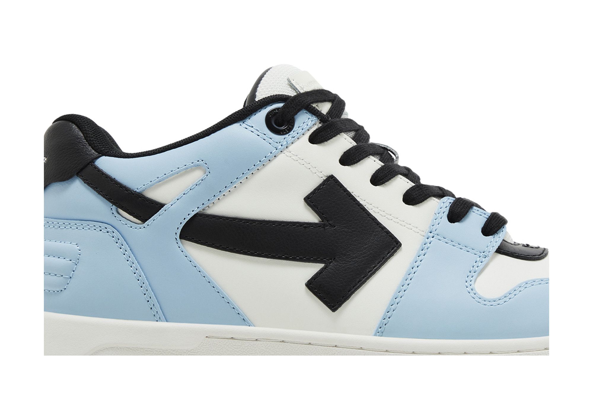 off white sneakers light blue